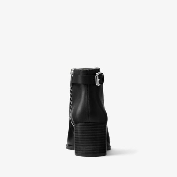 Michael Kors Asher boots for Women - Black in USA | Level Shoes MICHAEL KORS Saylor Leather Ankle Boot Black